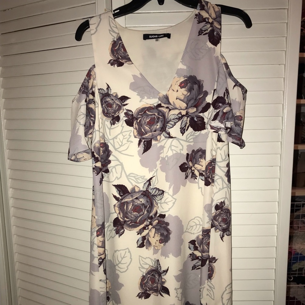 Sugar Lips Cold Shoulder Dress